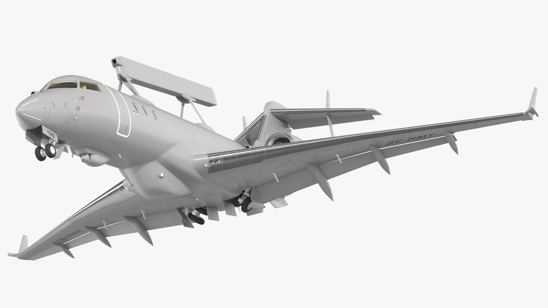 3D Airborne Early Warning and Control SE-RMY Rigged model