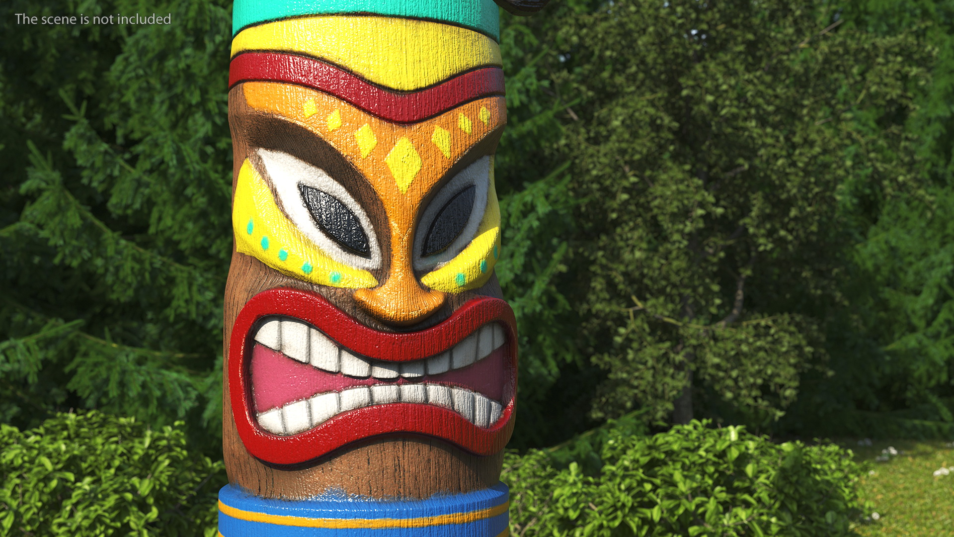 3D Vintage Totem Pole model