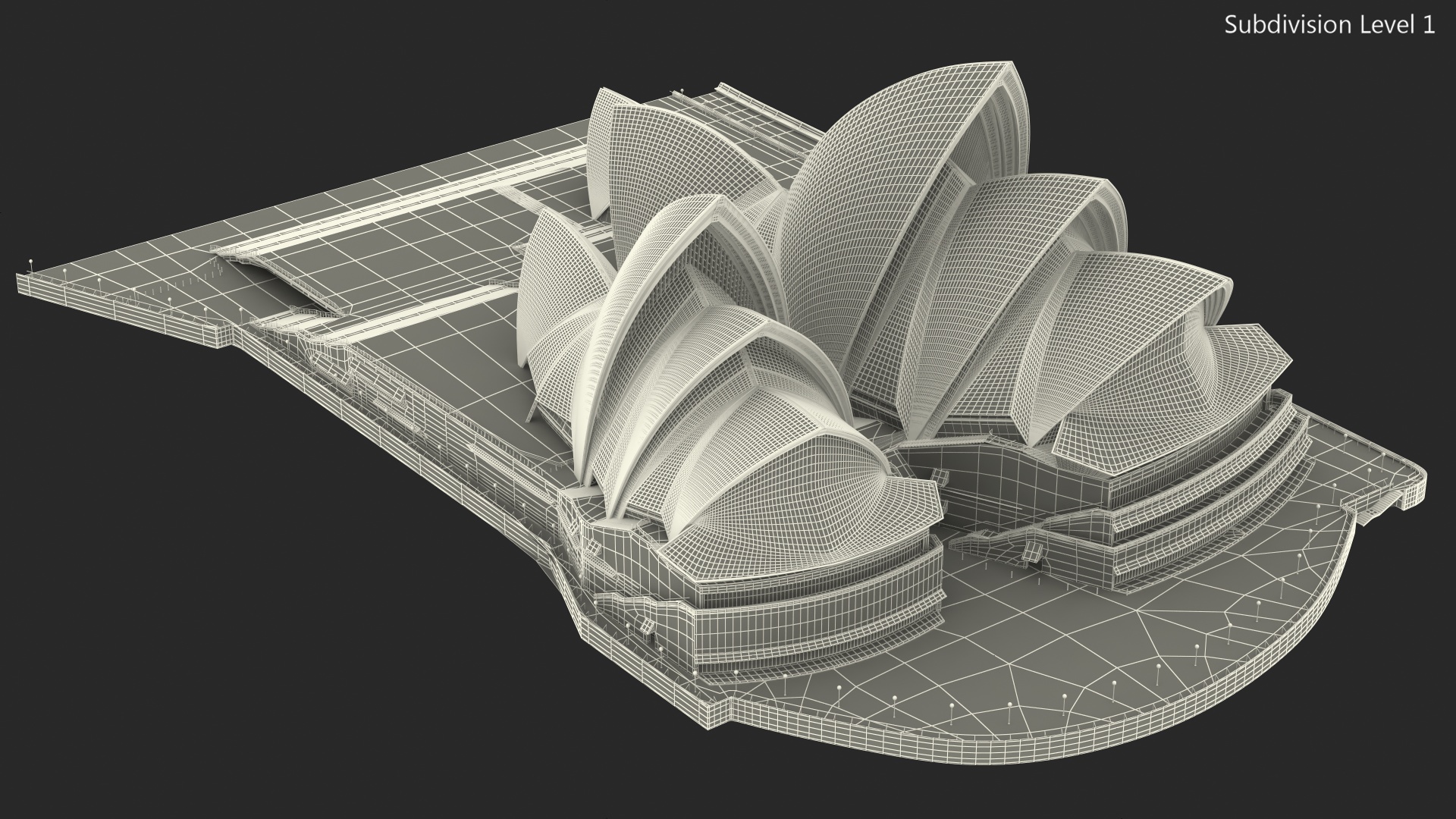 3D Sydney Opera House Performing Arts Centre