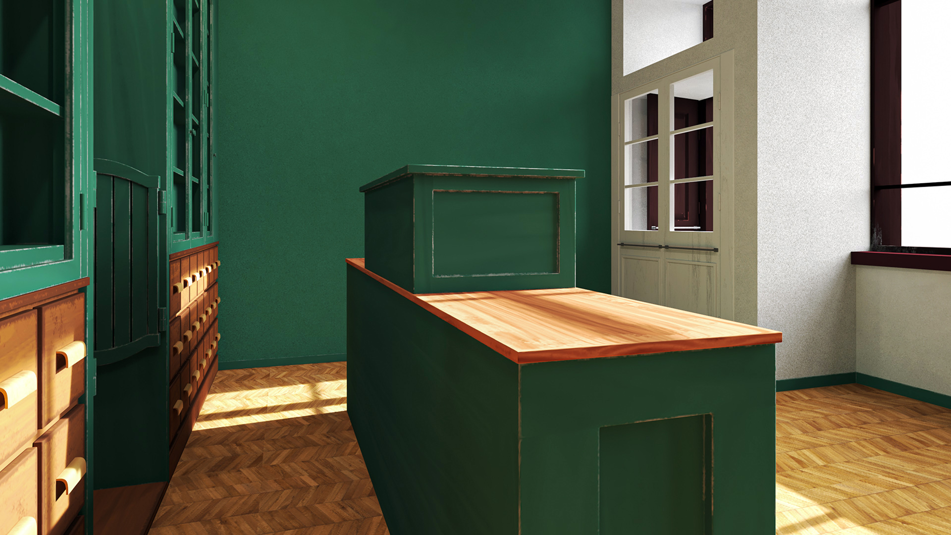 3D Classical Retail Shop