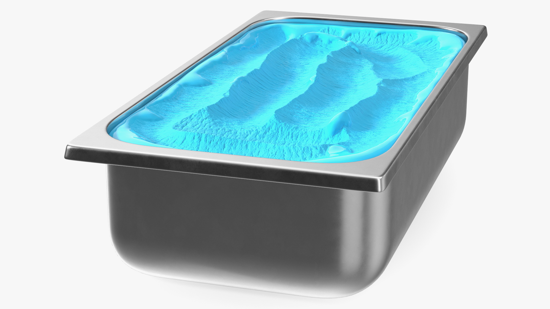 Blue Ice Cream Tray 3D model