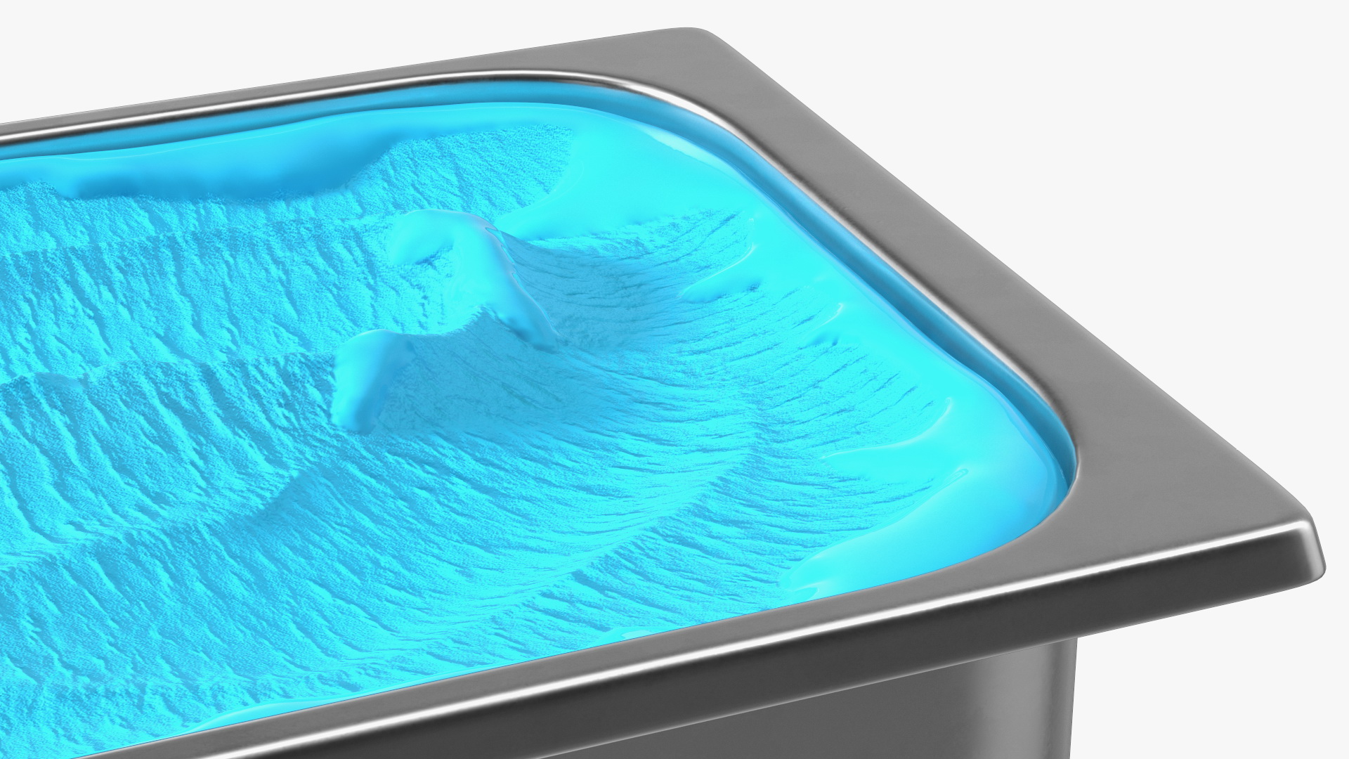 Blue Ice Cream Tray 3D model