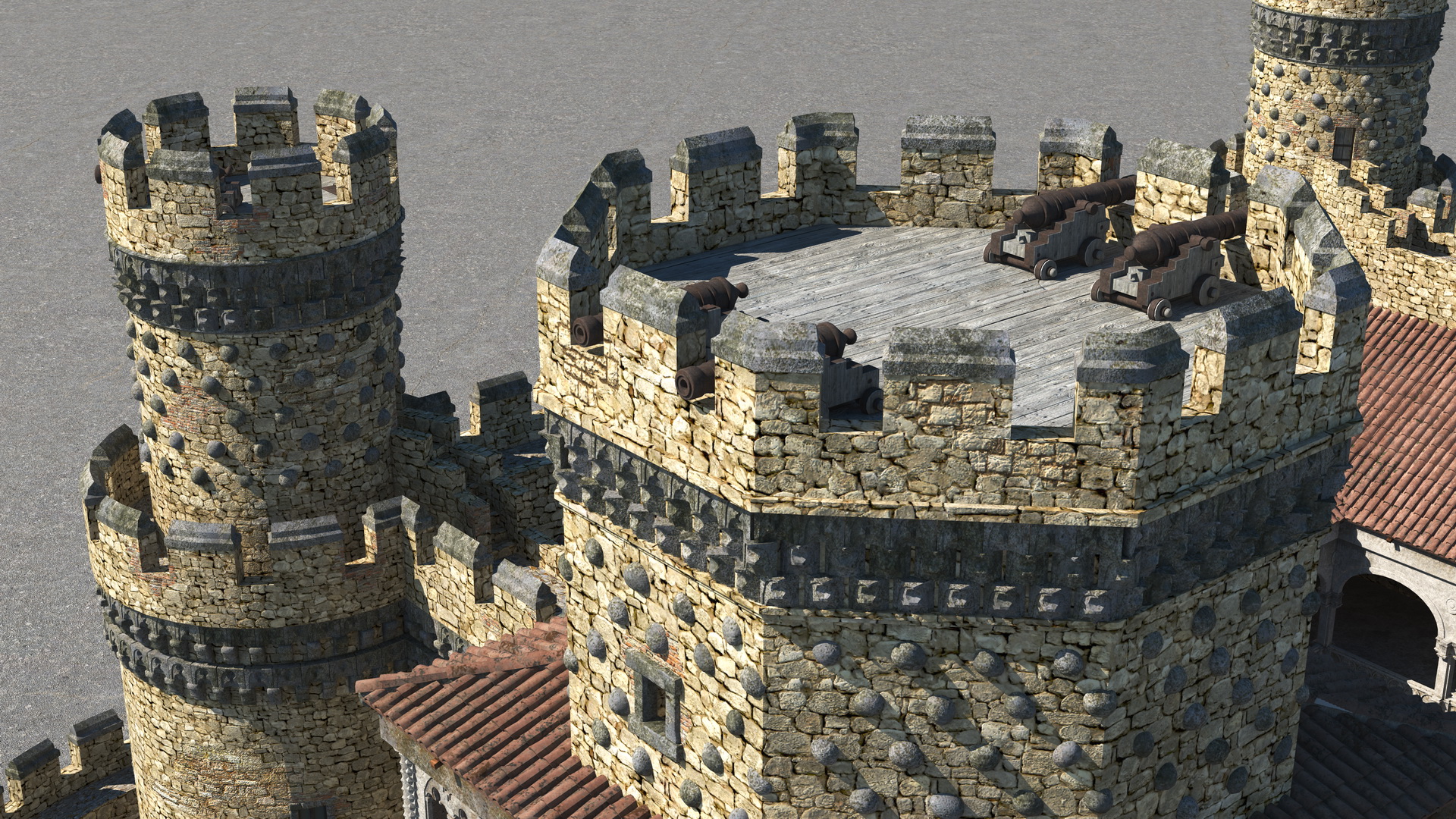 Medieval Castle Set 3D model