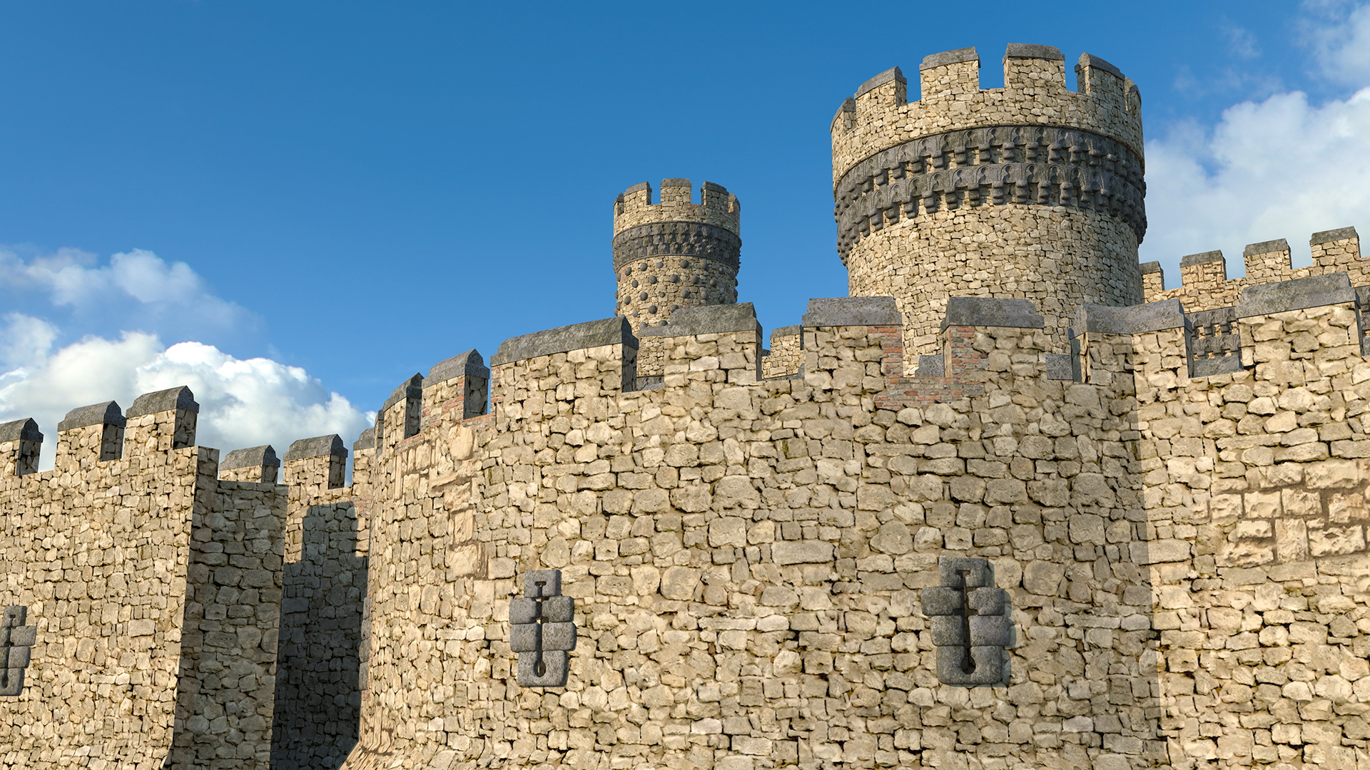 Medieval Castle Set 3D model