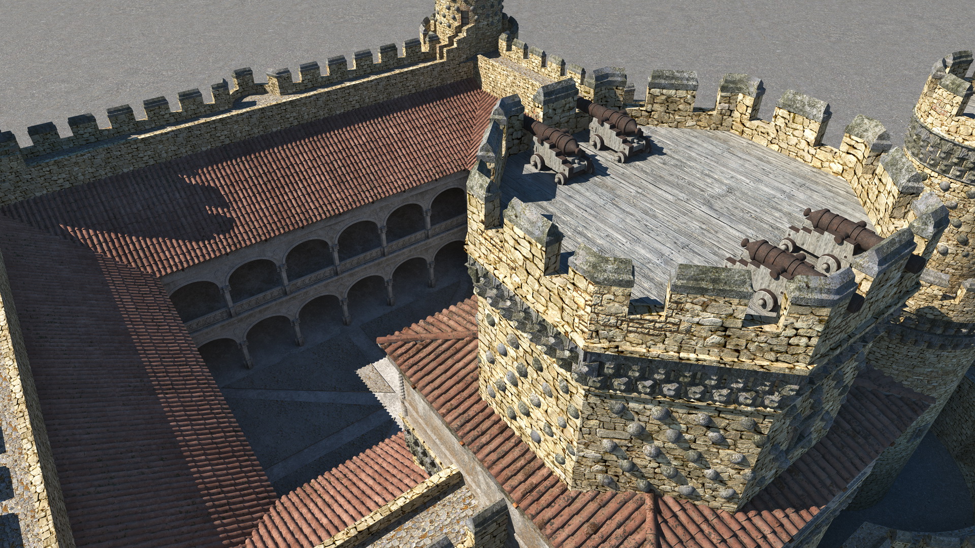 Medieval Castle Set 3D model