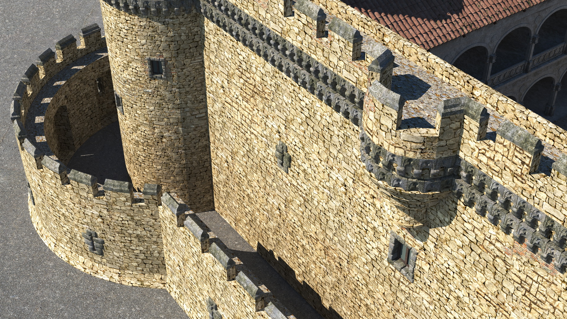 Medieval Castle Set 3D model