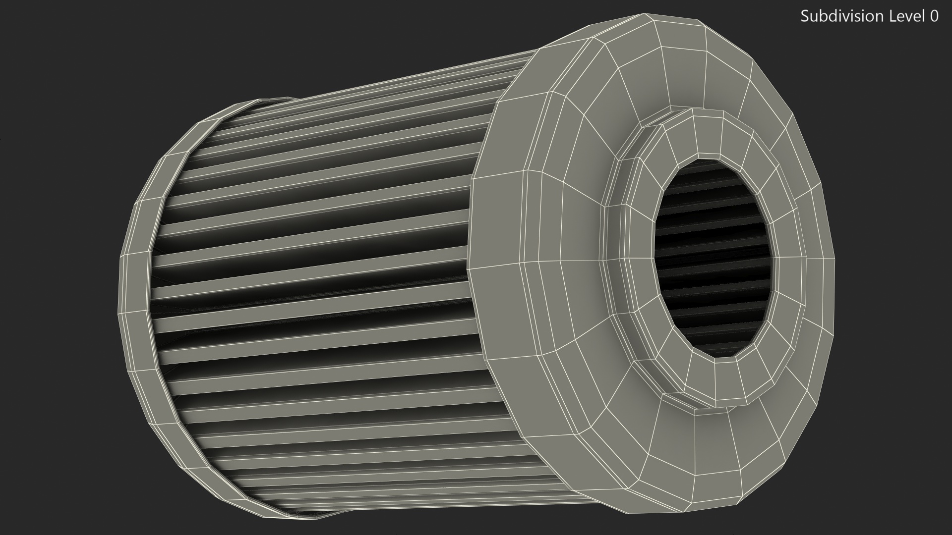 3D model Fuel Filter Paper Element