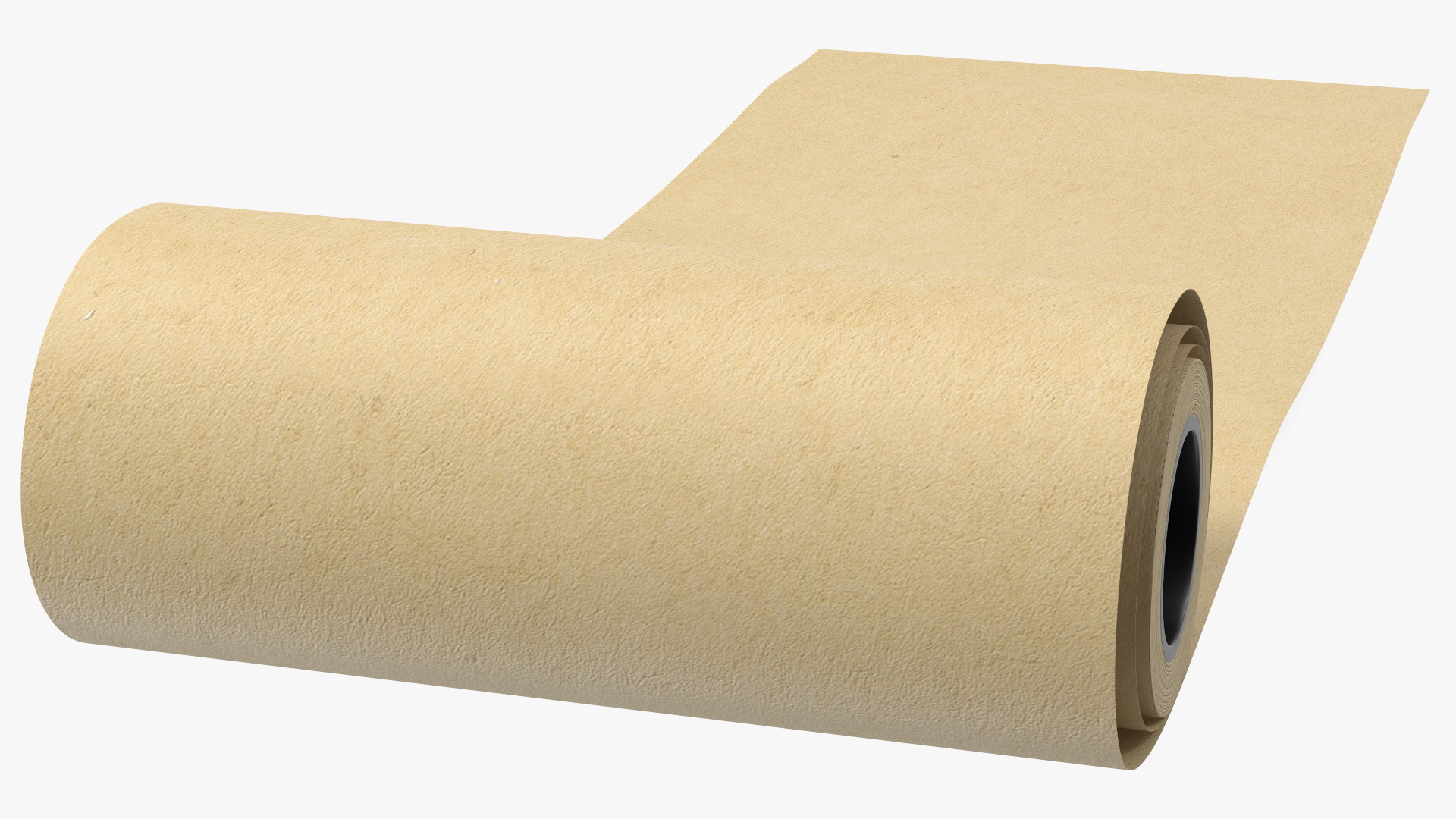 3D model Wrapping Paper in a Roll Kraft