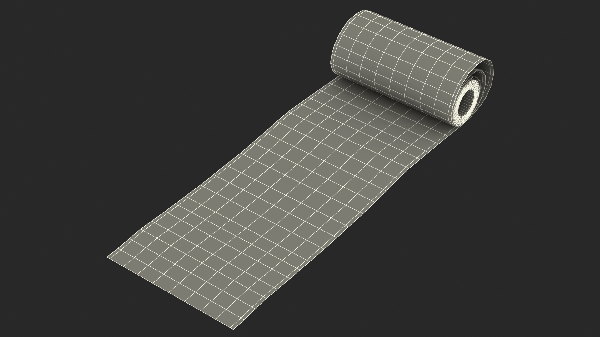 3D model Wrapping Paper in a Roll Kraft