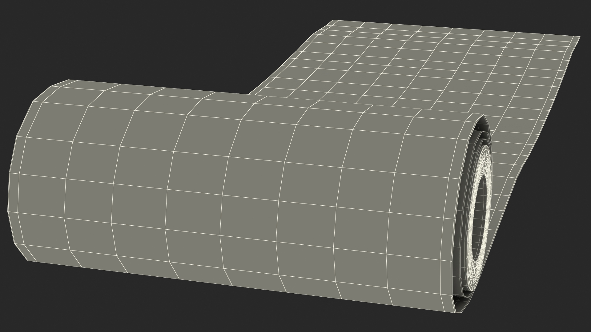 3D model Wrapping Paper in a Roll Kraft