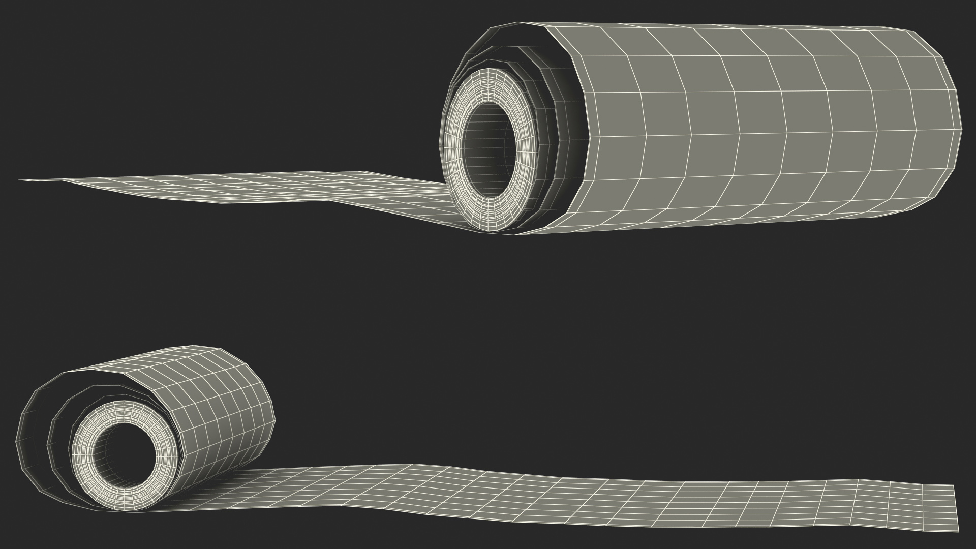 3D model Wrapping Paper in a Roll Kraft