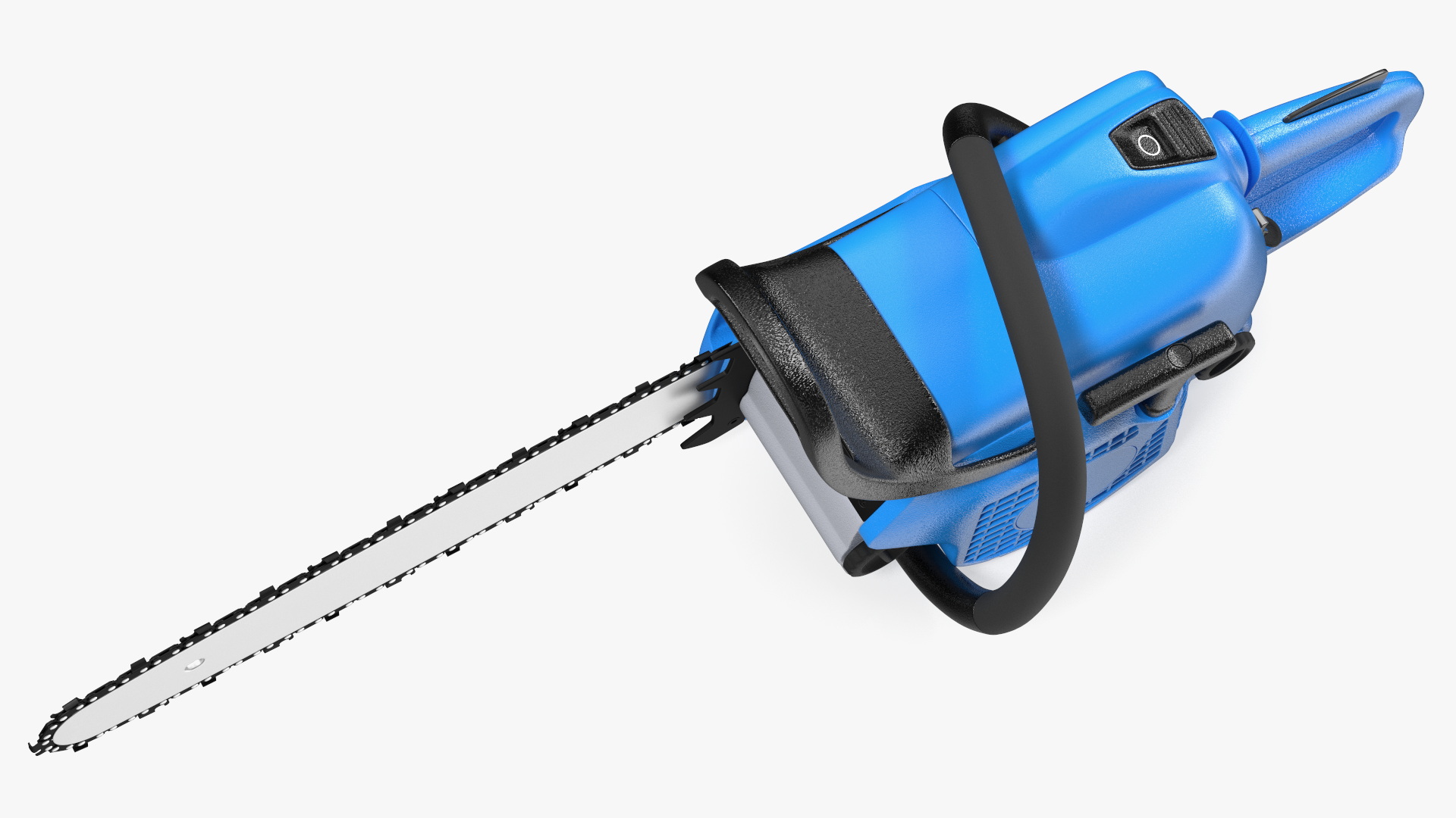 Blue Gasoline Chainsaw 3D