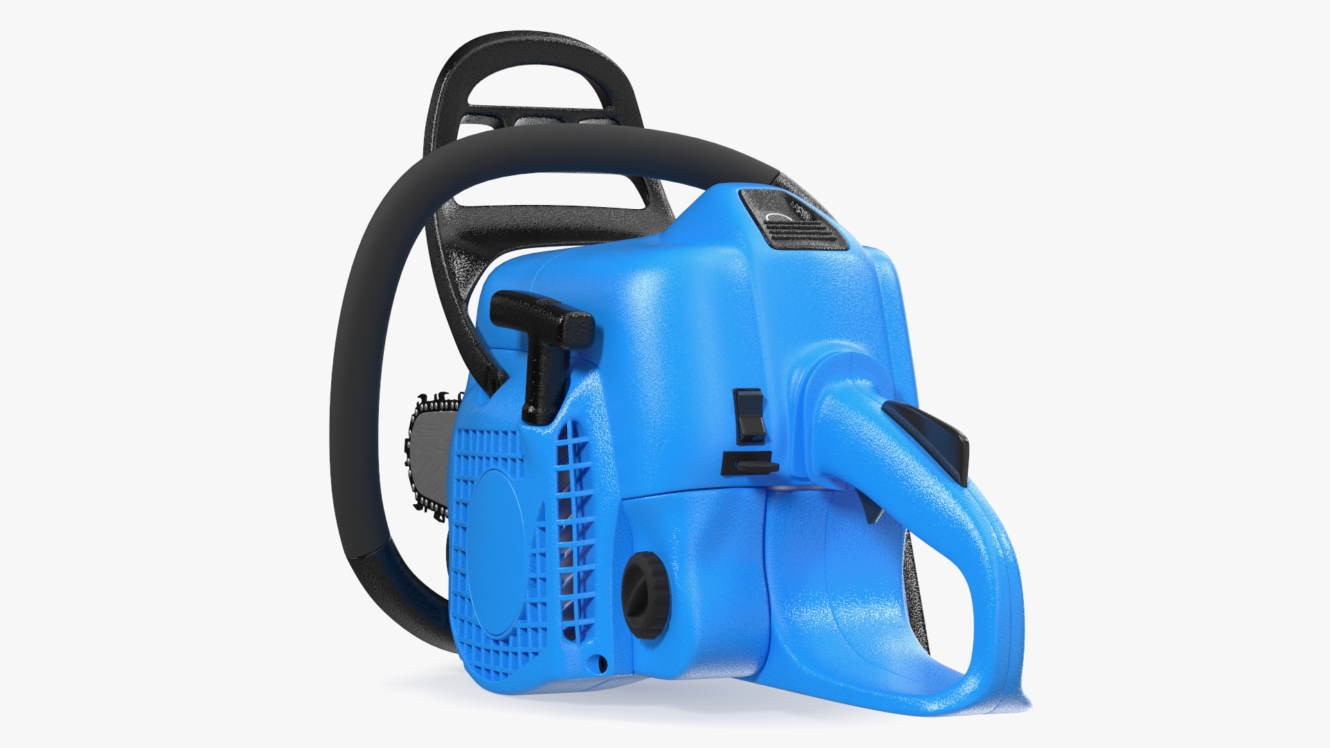 Blue Gasoline Chainsaw 3D