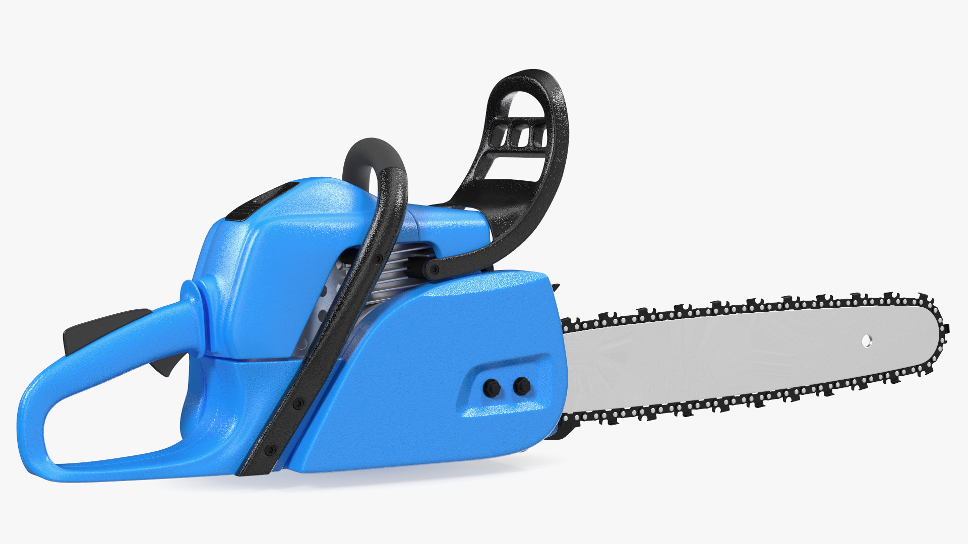 Blue Gasoline Chainsaw 3D