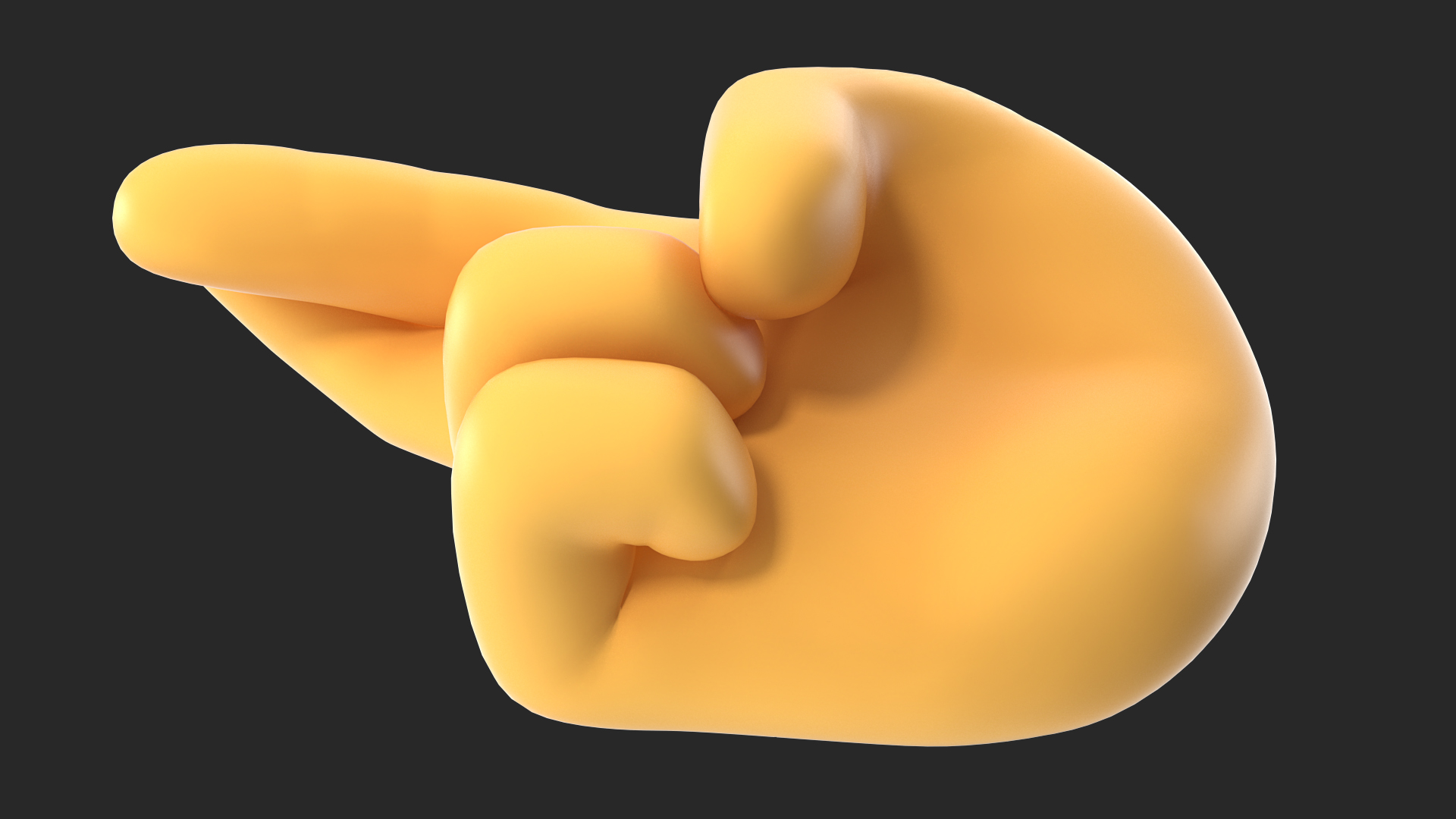 3D Crossed Fingers Emoji