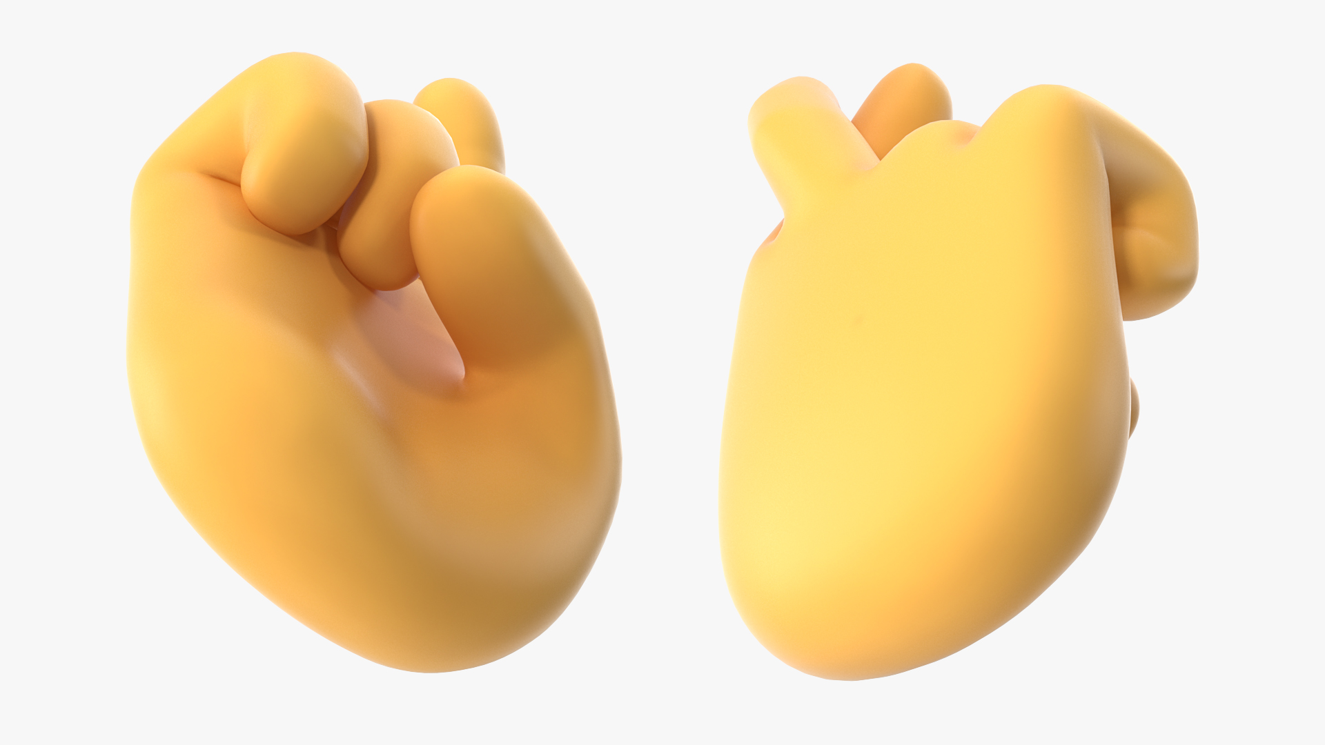 3D Crossed Fingers Emoji