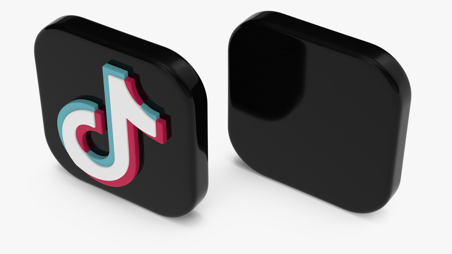 TikTok Social Media Icon 3D model