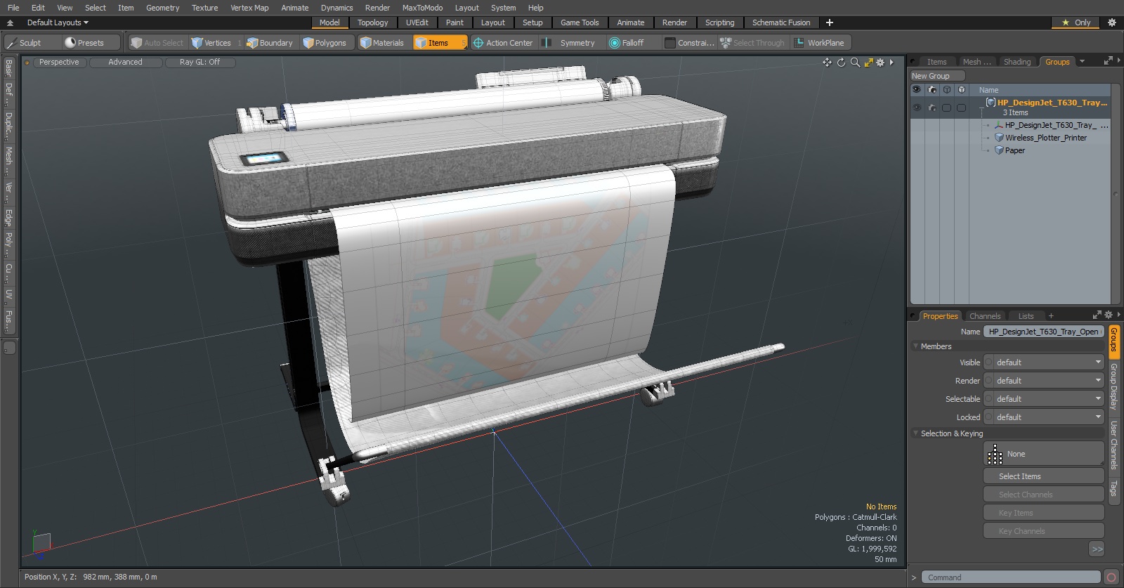 Wireless Plotter Printer Open 3D model