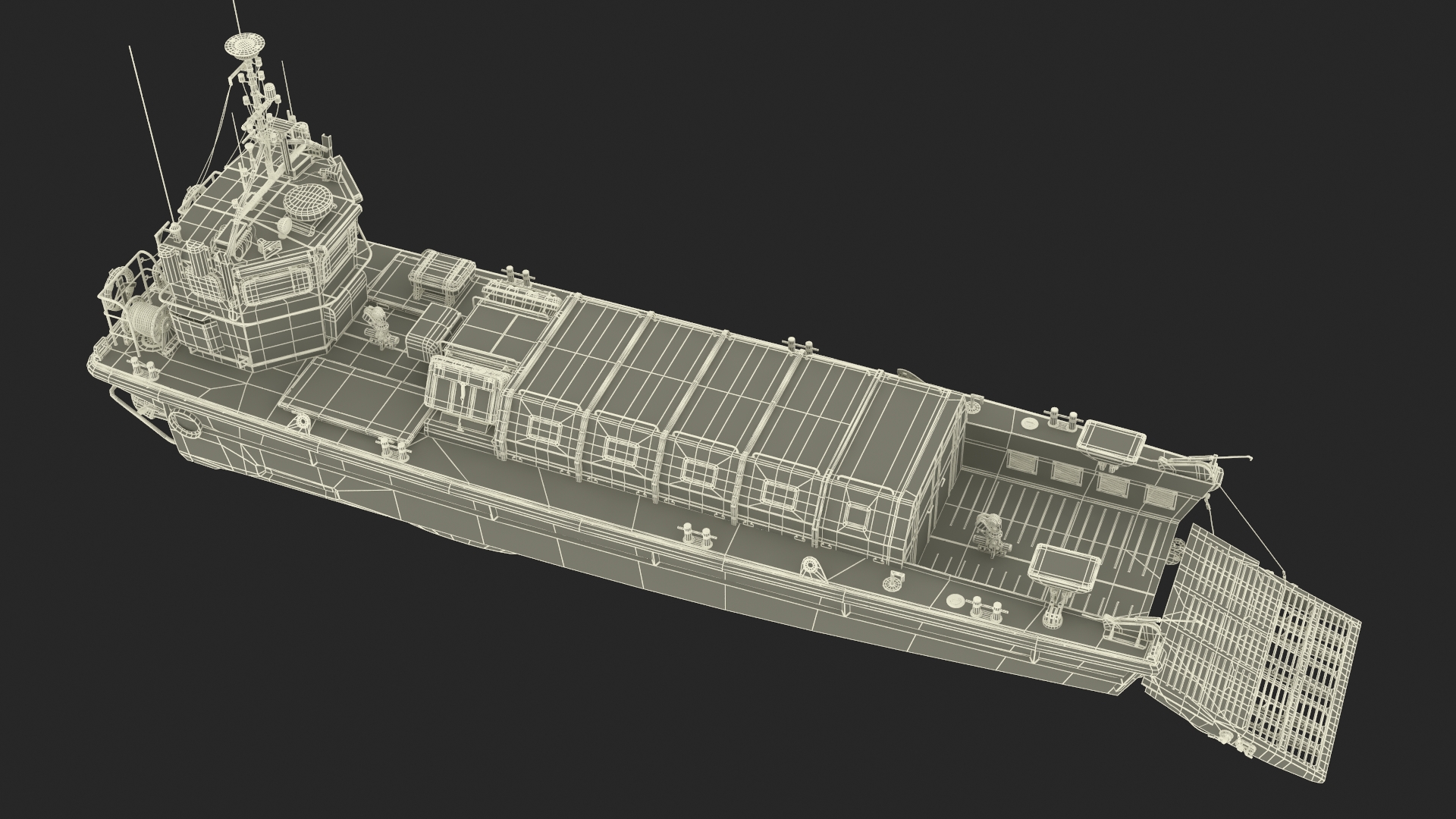 3D LCVP Landing Craft model