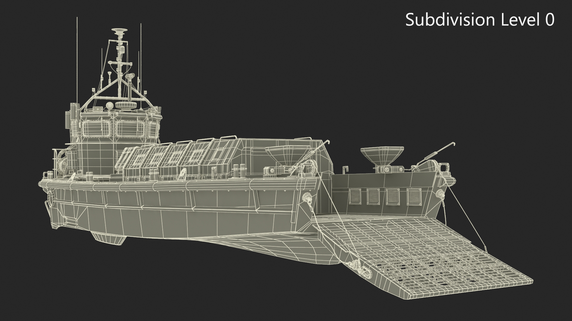 3D LCVP Landing Craft model