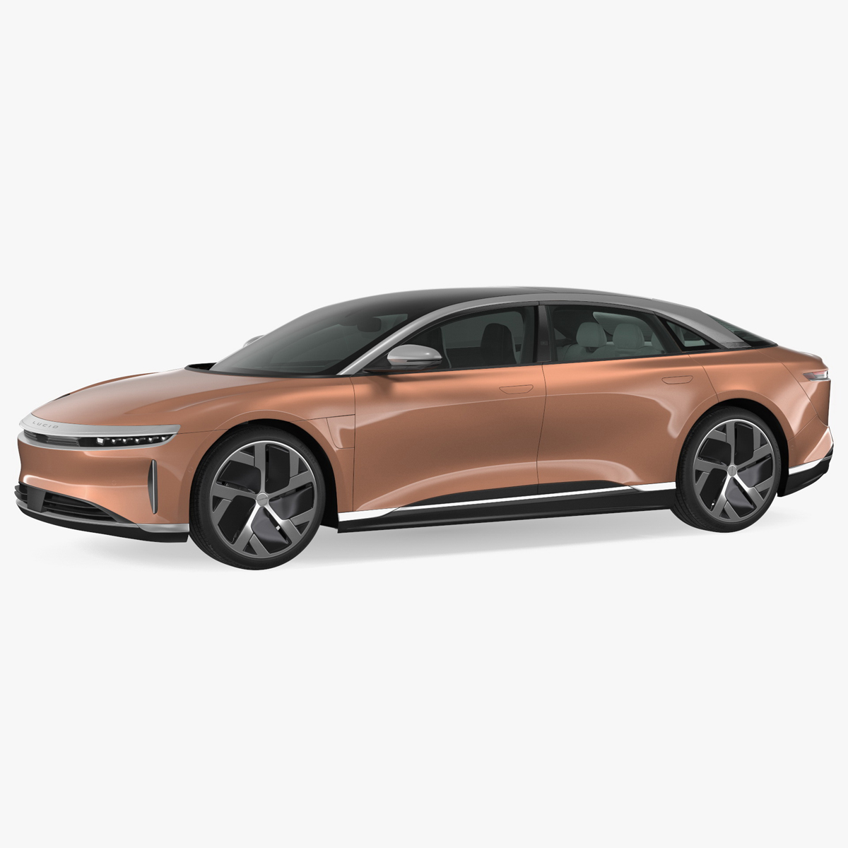 Lucid Air 2021 Electric Luxury Sedan Rigged for Maya 3D