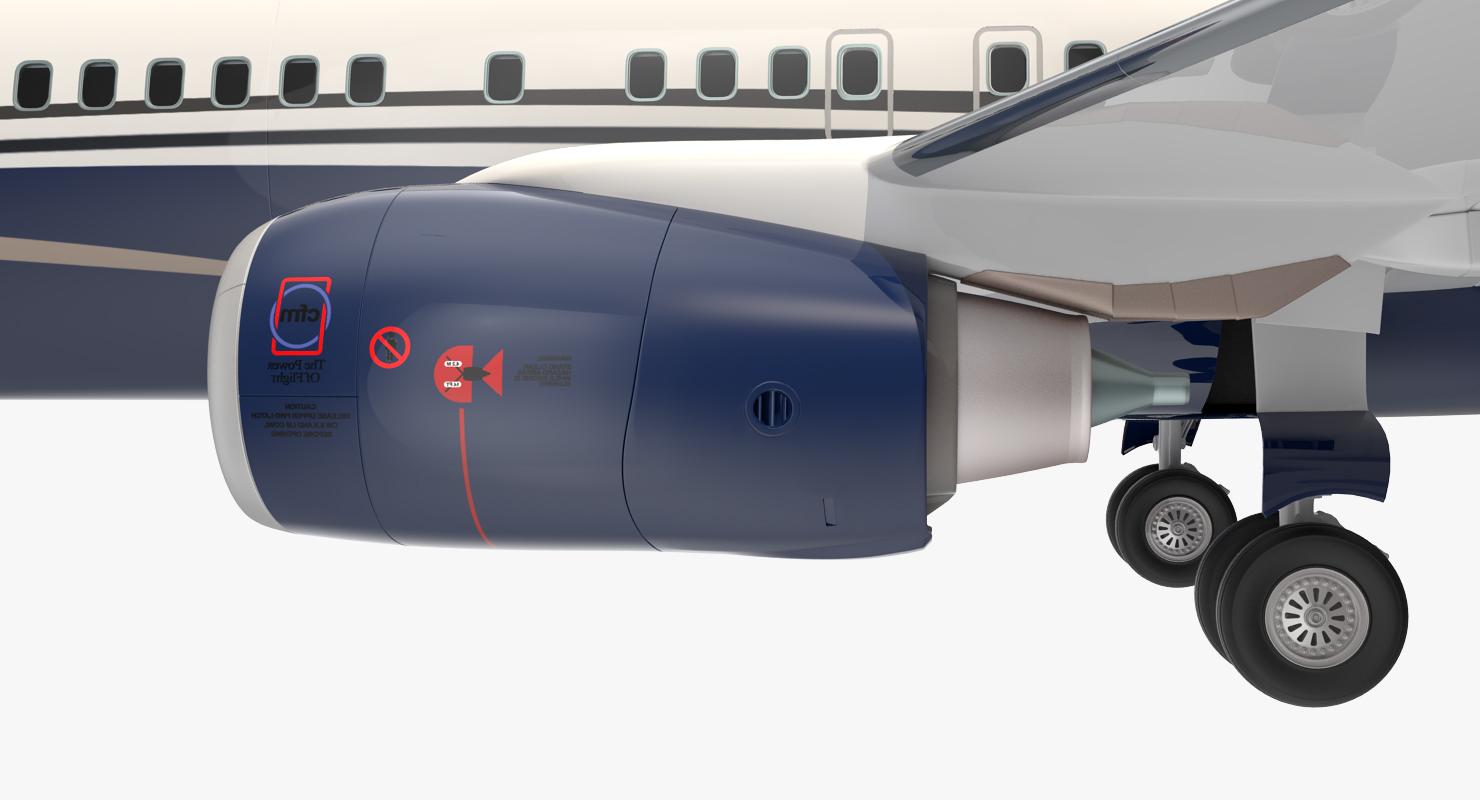 Boeing 737 900 Generic Rigged 3D model