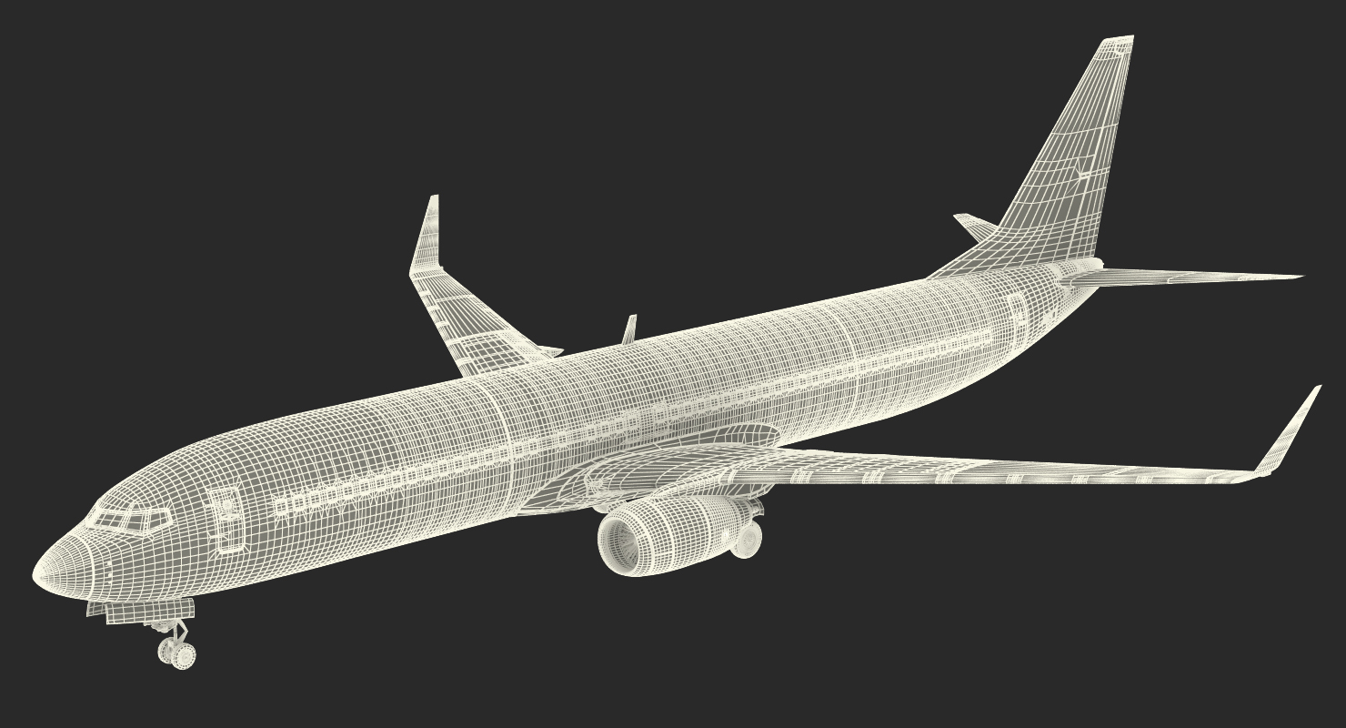 Boeing 737 900 Generic Rigged 3D model