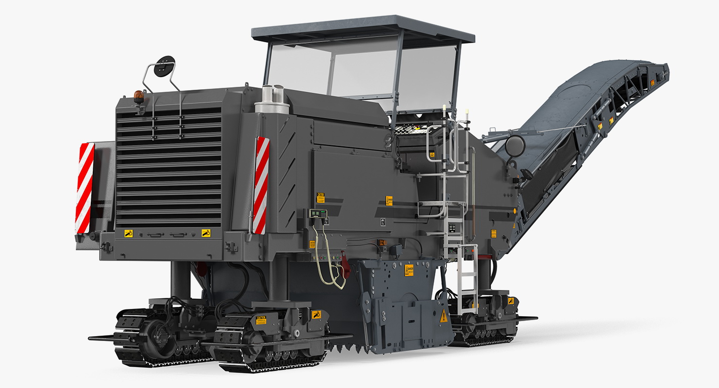 Asphalt Milling Machine Clean 3D model