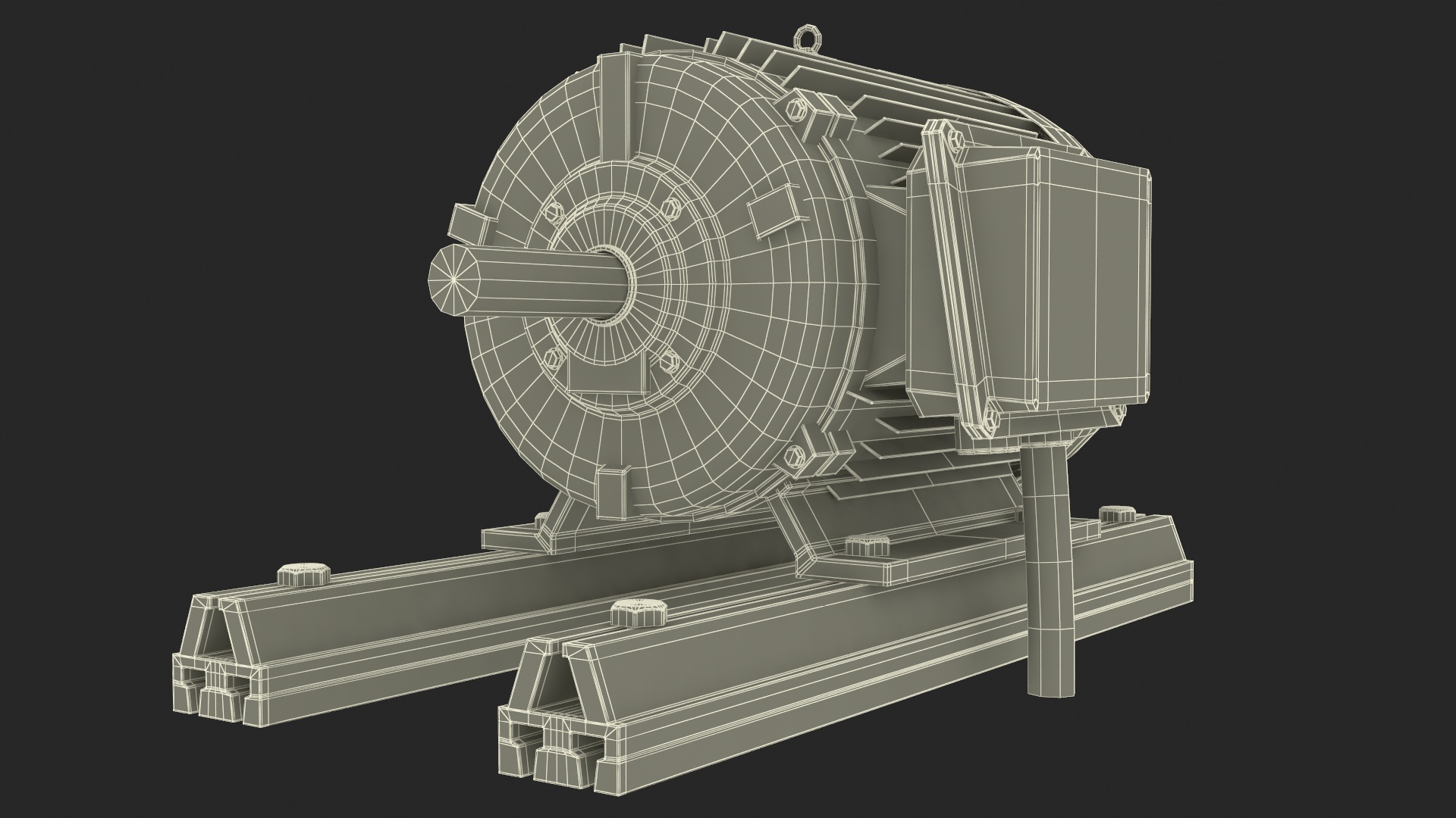 3D Single Phase Induction Motor model