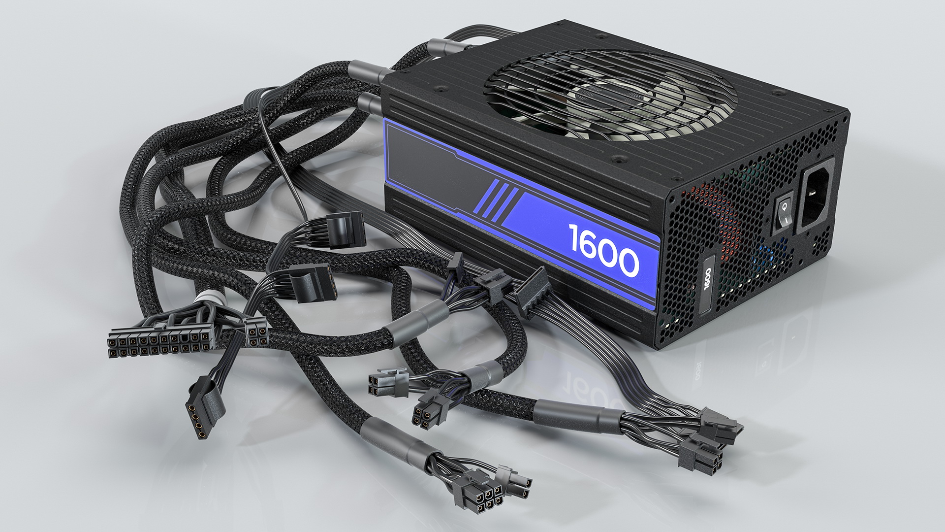 3D PC ATX Modular PSU model