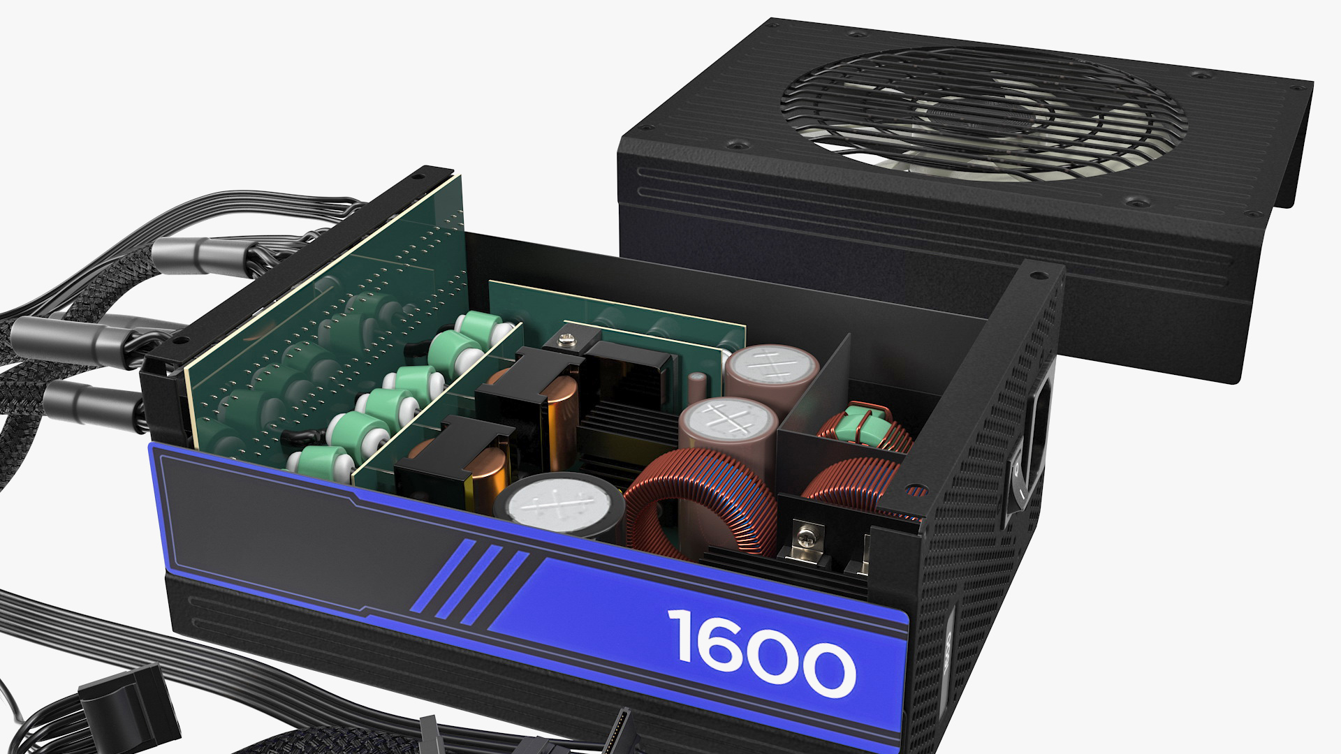 3D PC ATX Modular PSU model