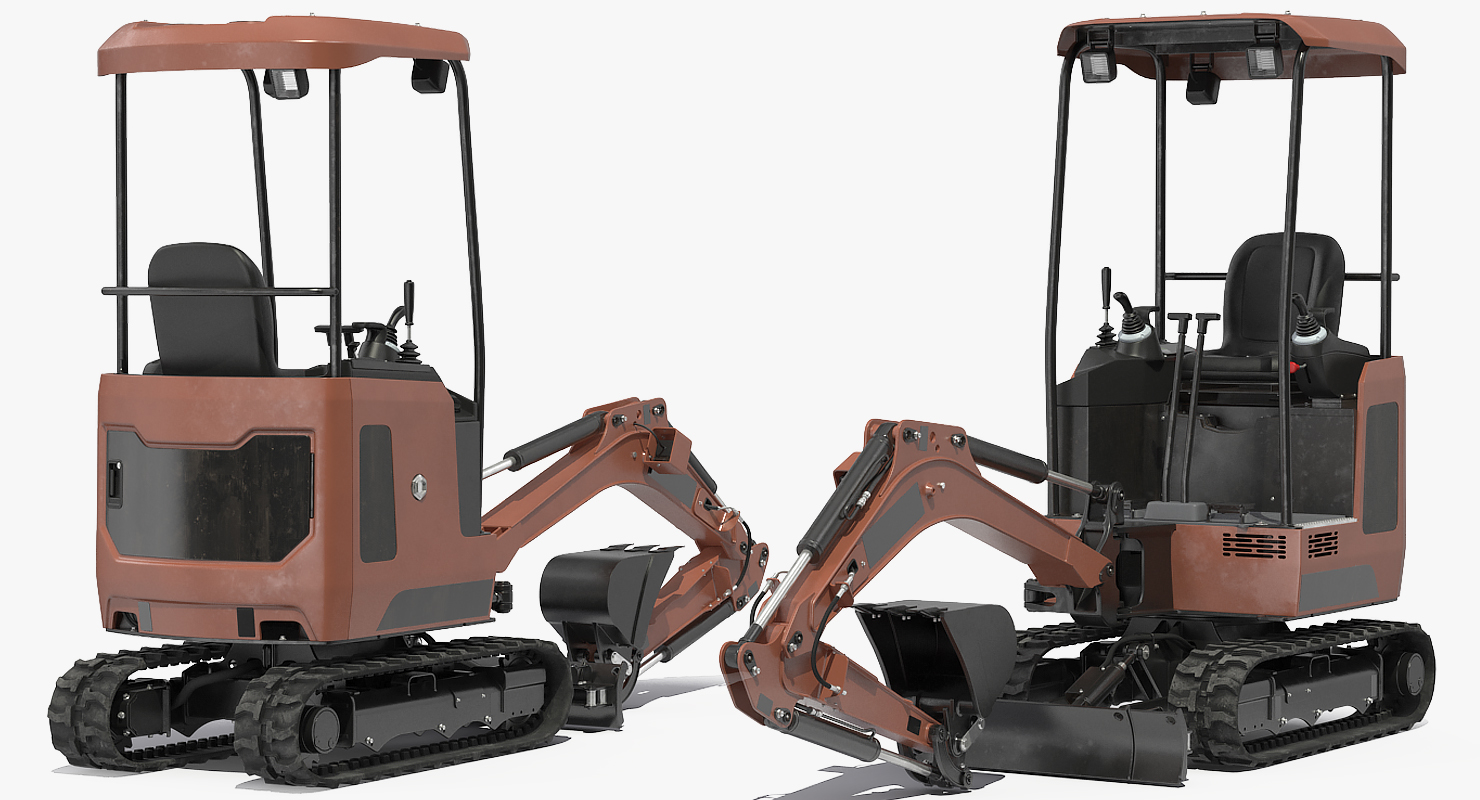 Mini Excavator Generic 3D