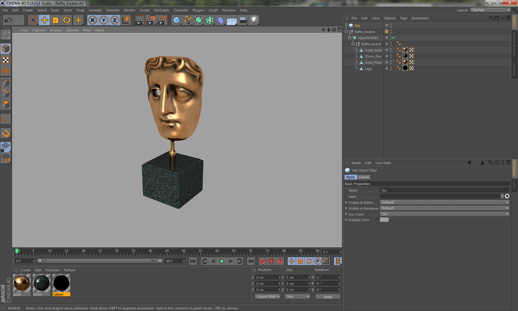 3D Bafta Award