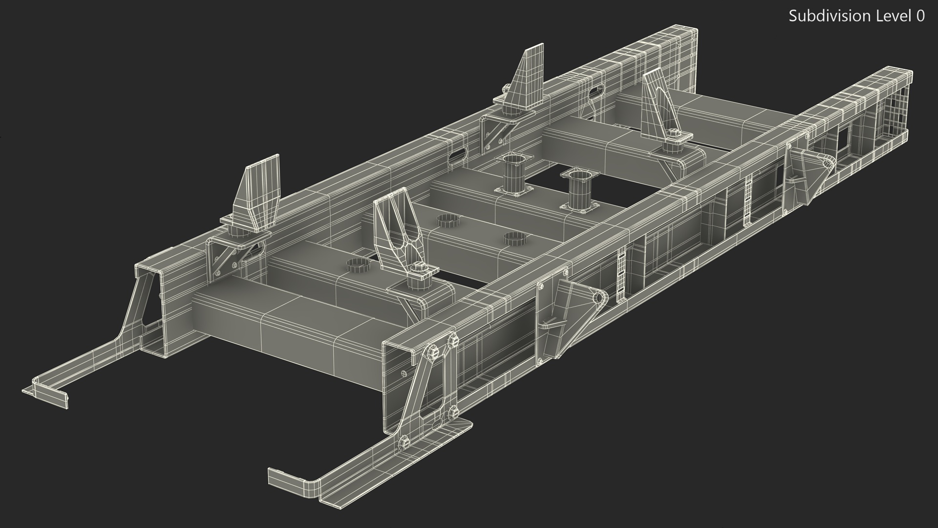 3D Base for Industrial Diesel Generator