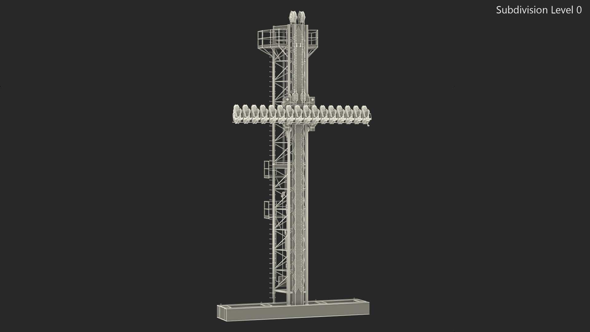 3D model Drop Tower Ride