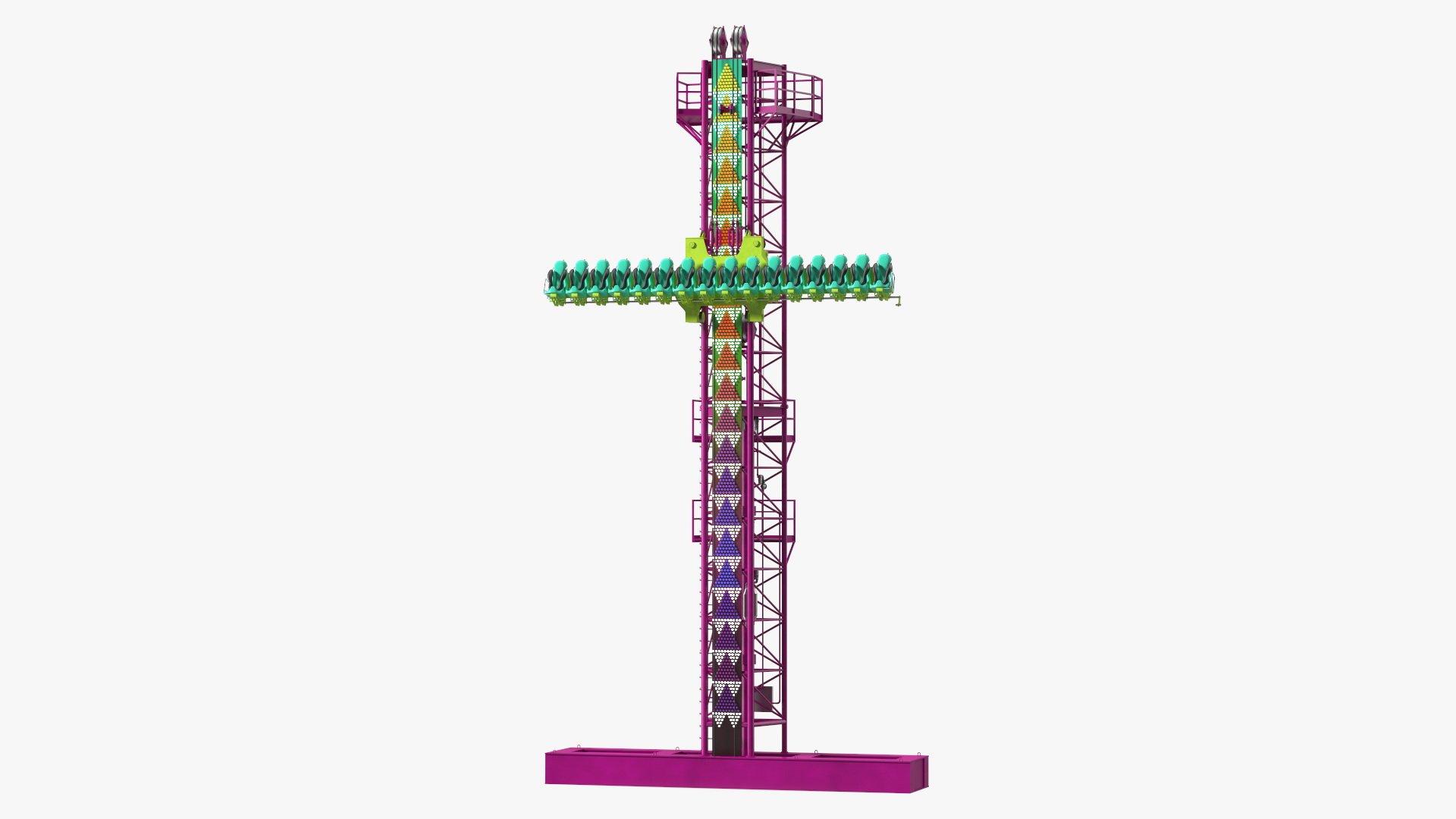 3D model Drop Tower Ride