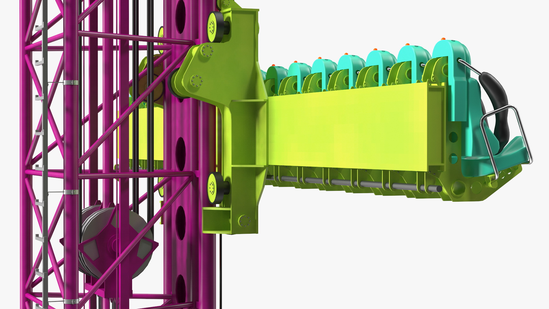 3D model Drop Tower Ride