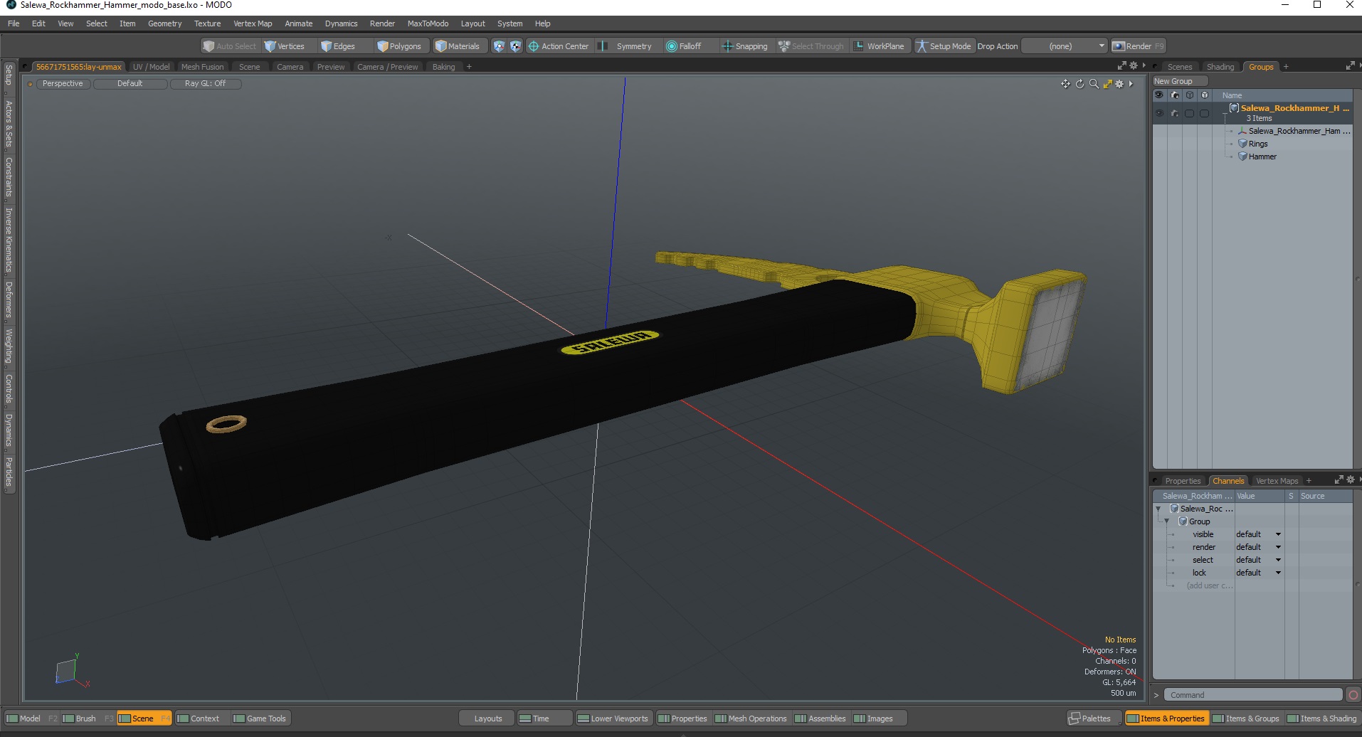 Salewa Rockhammer Hammer 3D model