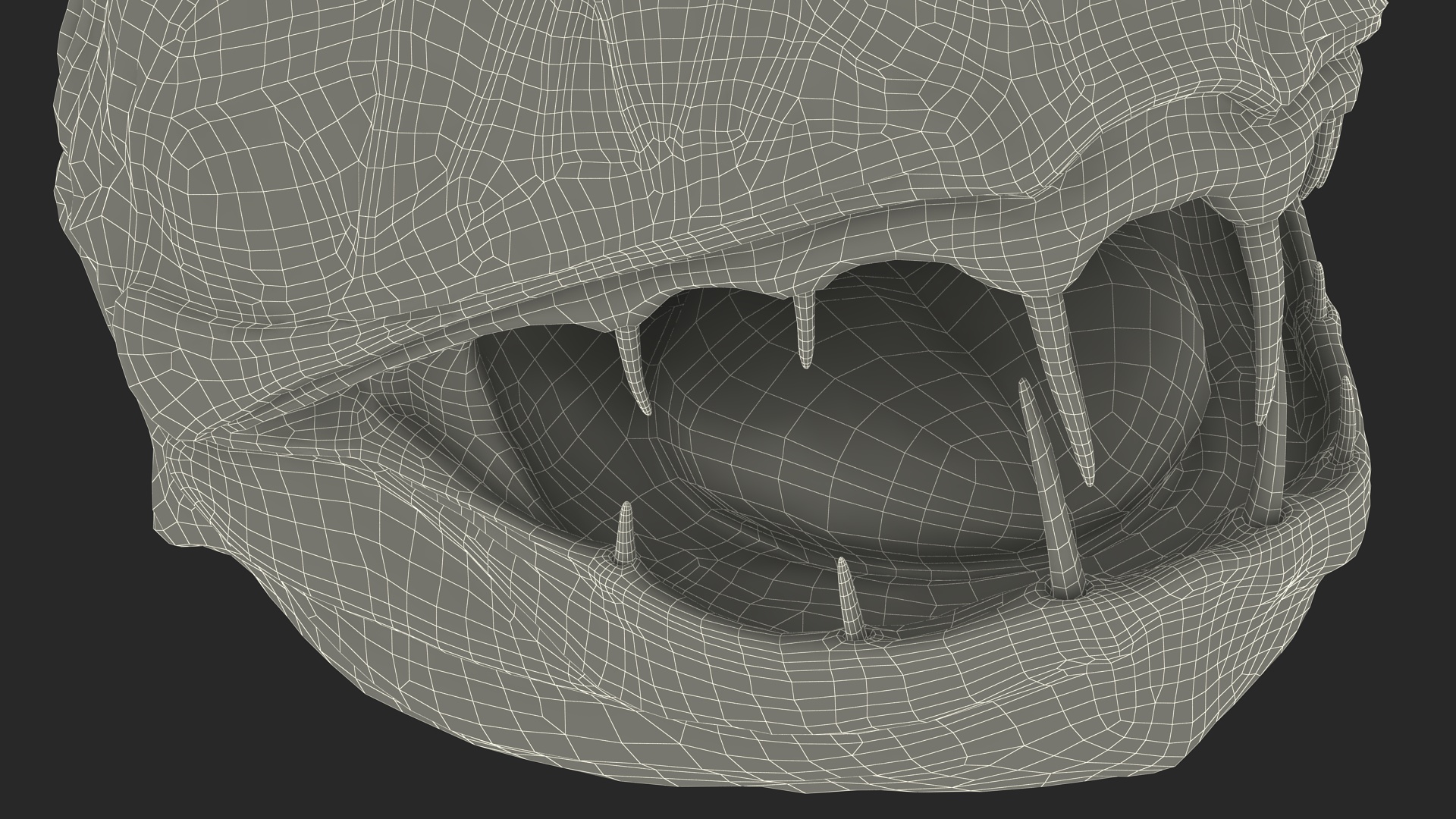 3D model Fangtooth Fish Anoplogaster Cornuta