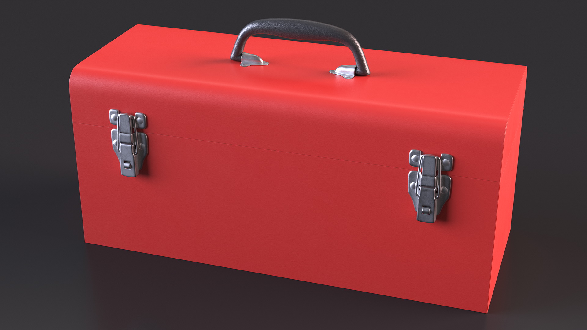 Sturdy Toolbox Red Open Empty 3D model