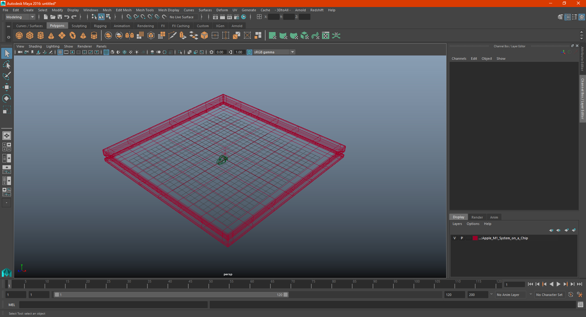 3D model BGA Multicore System on a Chip