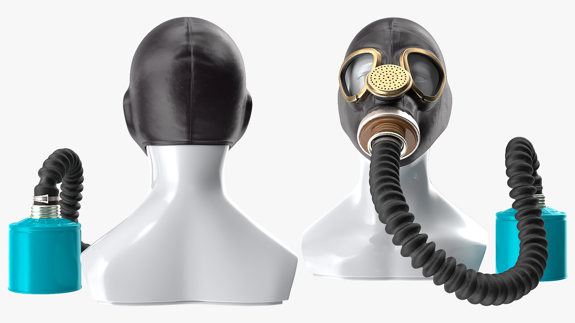 3D Military Gas Mask GP5 with Hose