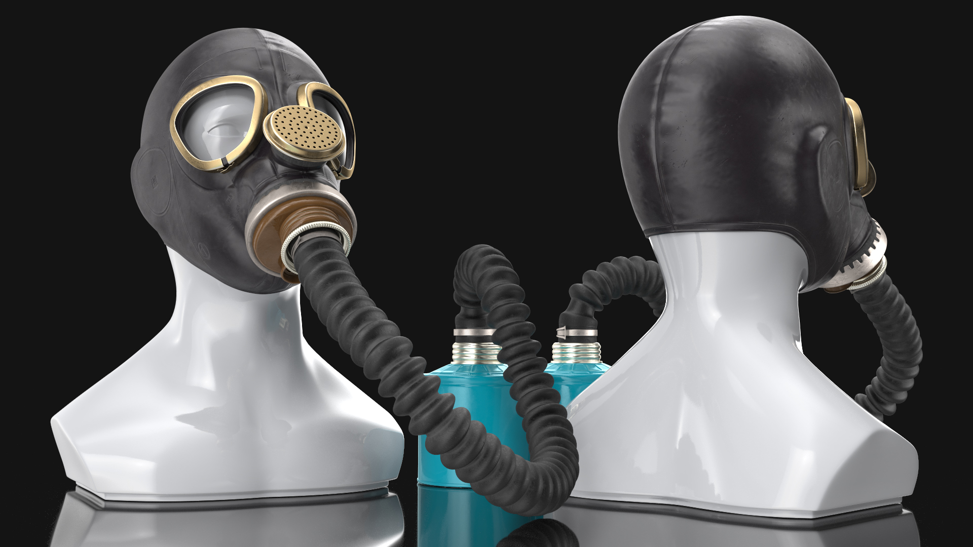 3D Military Gas Mask GP5 with Hose