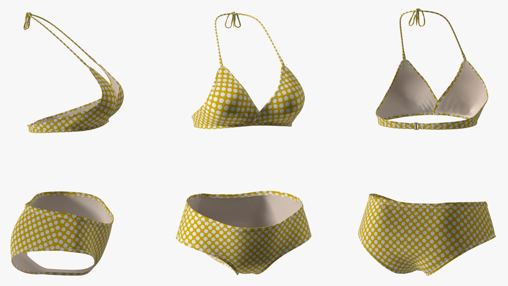 3D Polka Dot Bikini