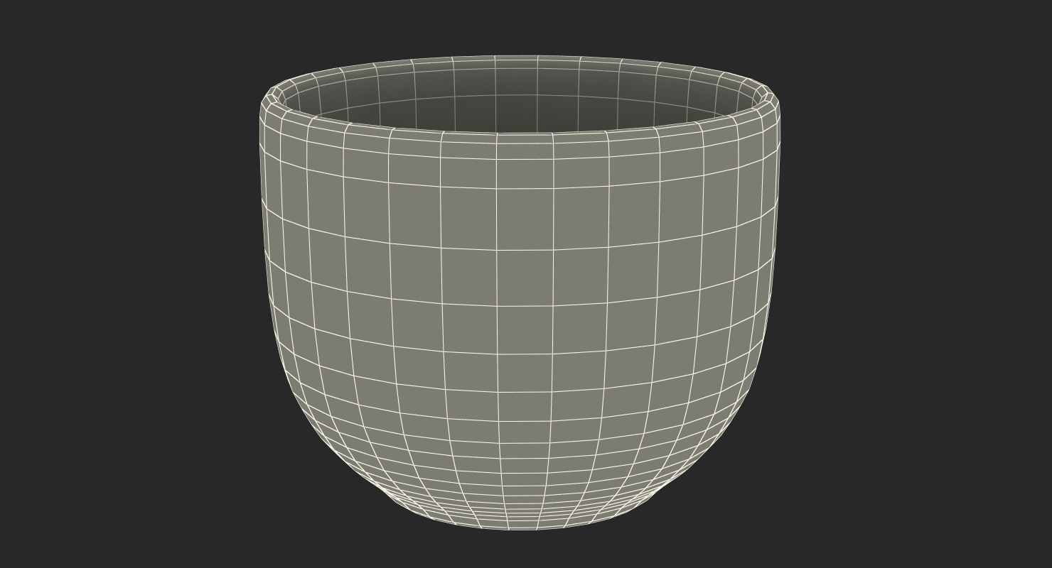 3D Japanese Black Cup model