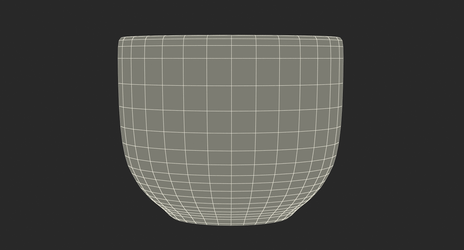 3D Japanese Black Cup model