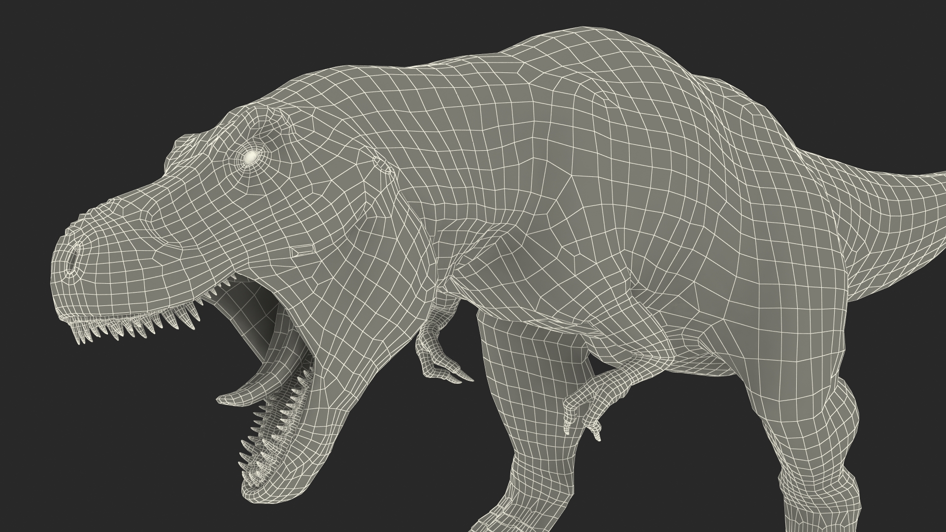 3D T Rex Rigged for Cinema 4D