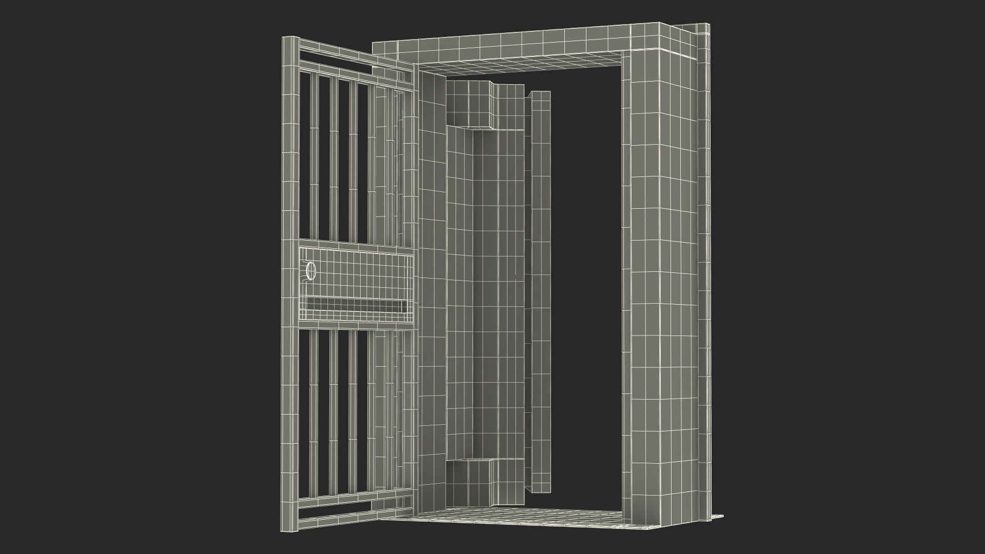 3D model Vault Room Iron Door