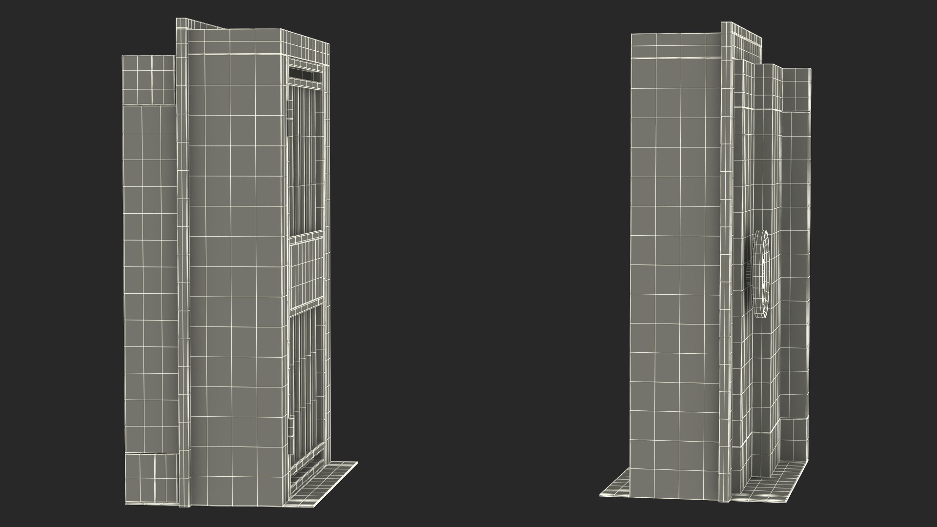 3D model Vault Room Iron Door