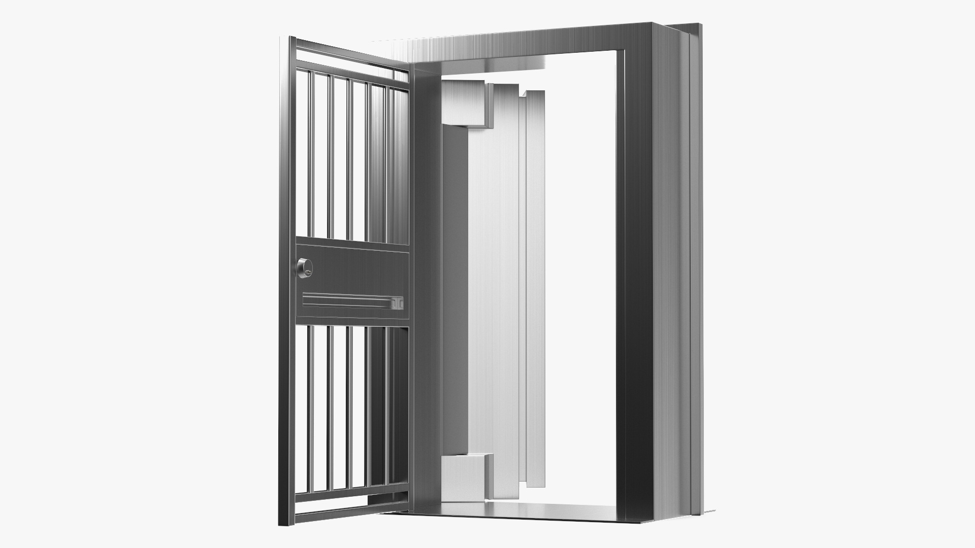 3D model Vault Room Iron Door